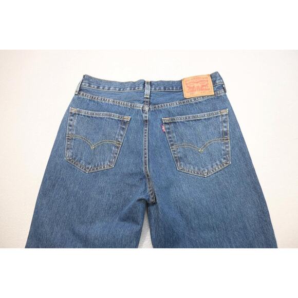 Levi's 550 Relaxed Fit Straight Blue Denim Jeans Rugged Mens Sz 32 x 30 - Picture 9 of 10